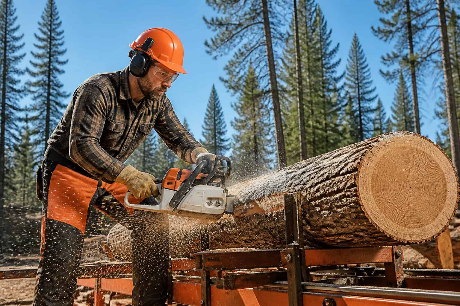 chainsaw sawmill safety practices